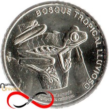 50 Colones de Costa Rica 2023 - La Faune de Costa Rica, Rainette aux yeux rouge