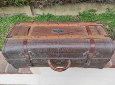 valise ancienne bois et cuir