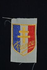 INSIGNE PATCH PATRIOTIQUE LIBERATION FRANCE LIBRE 1943-1945-CROIX DE LORRAINE