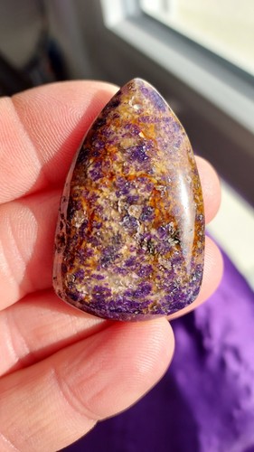 Pendentif violet jaune - et,