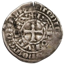 France - Charles IV Le Bel - Maille blanche - n.d (1323-1328) - argent - Dy.243