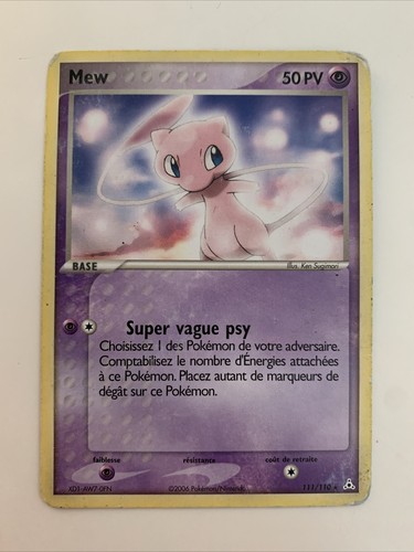 Carte pokémon mew - mew, 111/110