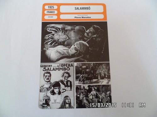 Carte fiche cinema 1925 - fiche,