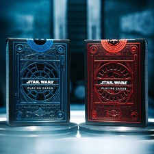 2 Decks Star Wars Playing Cards Theory 11 Magic Poker Tricks Red Blue Deck Neuf