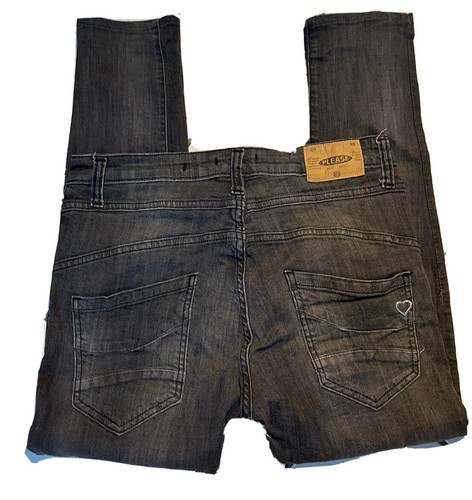 Jean noir delave please taille - please,