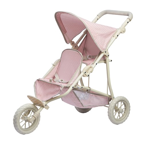 Poussette double pour poupée - poussette,