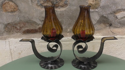 Bougeoirs fer forgé de - bougeoirs,