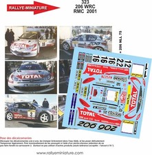 DECALS 1/43 REF 0323 PEUGEOT