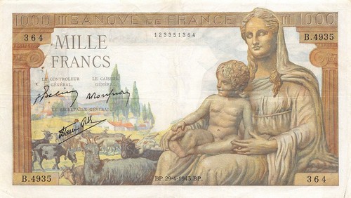 France 1000 francs - ,