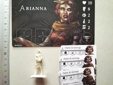 ARRIANA MAGE  MINIATURE+CARTE FRANC./BLACK ROSE WARS RENAISSANCE /G549