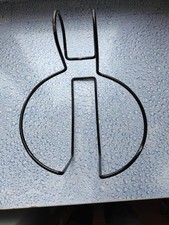 Porte Pot ""Basics"" Crochet Noir 17 Cm - Acier Époxy