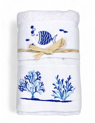 Serviette plage blanche set - blanche,
