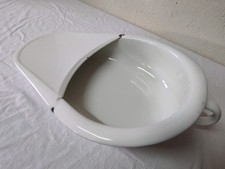 Ancien Urinoir Bassin de lit en émail