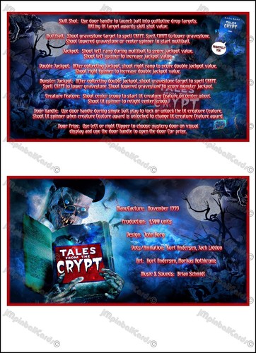 Data east tales - from, crypt