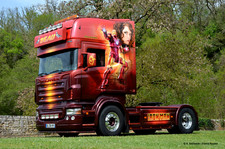 TEKNO 86899 SCANIA R TOPLINE V8 TRACTEUR 4X2 " BEAU IRON MAN " MINT BOX