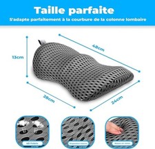 Coussin Lombaire, Oreiller Lombaire Lit, pour Voiture, Canapé, Lit