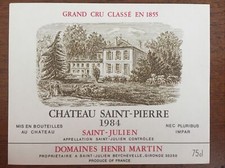Étiquette Château Saint