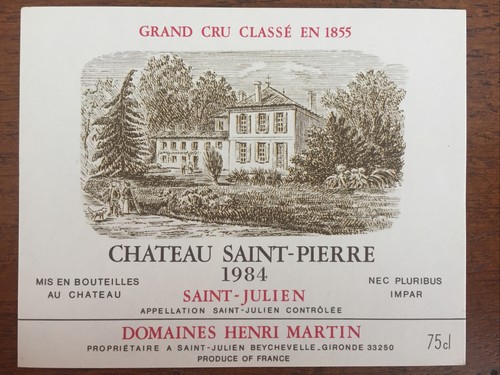 étiquette château saint - Étiquette,