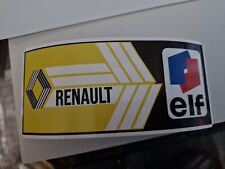 Stickers Autocollant Adhésif Renault Elf L 14,5  Cm H 6,5 Cm Lunette Arrière