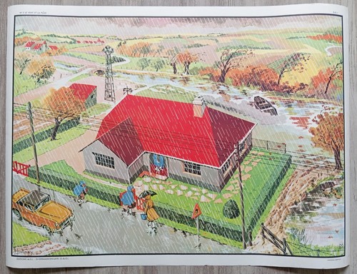 🏡Ancienne affiche scolaire