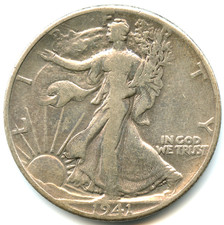 USA half dollar argent Liberty 1941 n°4730