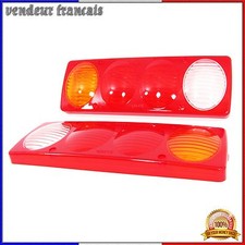 2x CABOCHON DE FEUX ARRIERE Pour CAMION REMORQUE FOURGON CARAVANE TRACTEUR NEUF