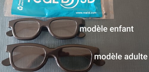 Paires lunette real 3d - 1, de