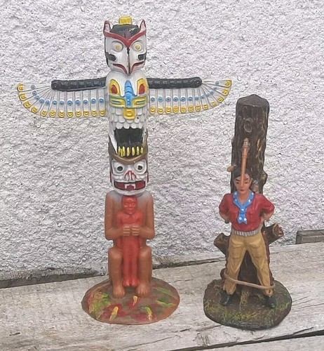 Elastolin lot totem indien - ,