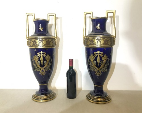 Grande paire vases en - de,