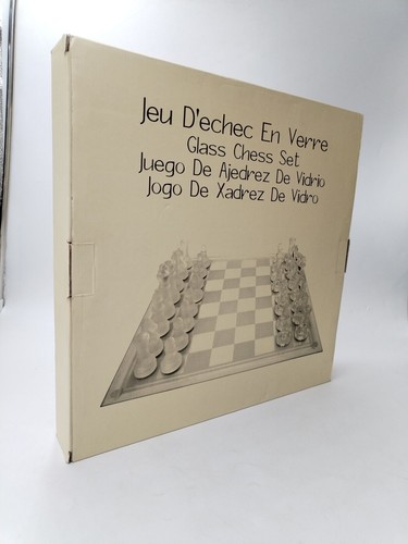 Grand jeu échec verre - d'échec, en