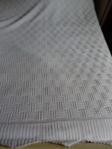 Coton ancien dessus lit - dessus,