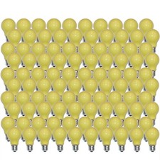 100 X Ampoule 25W E27 Jaune Ampoule 25 Watt Ampoules Lampes Fête Déco
