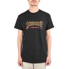 T-Shirt Thrasher Craqué - Noir