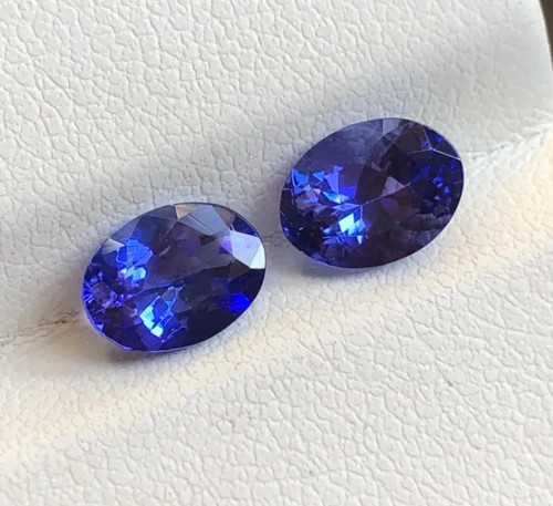 Paire assortie tanzanite - paire,
