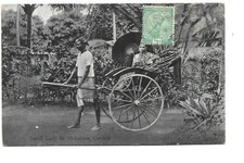 SRI LANKA  TAMIL LADY IN RICKSHAW  CEYLON