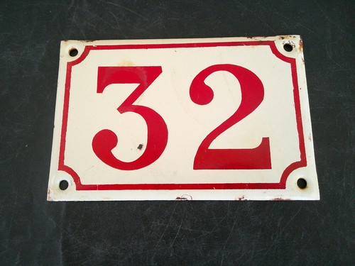 Plaque rue emaille liseret - rue,