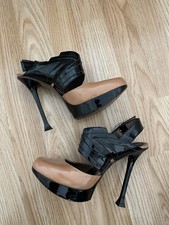 MARNI  BLACK & BROWN SLINGBACK