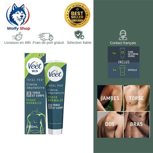 Veet men crème - crème, dépilatoire
