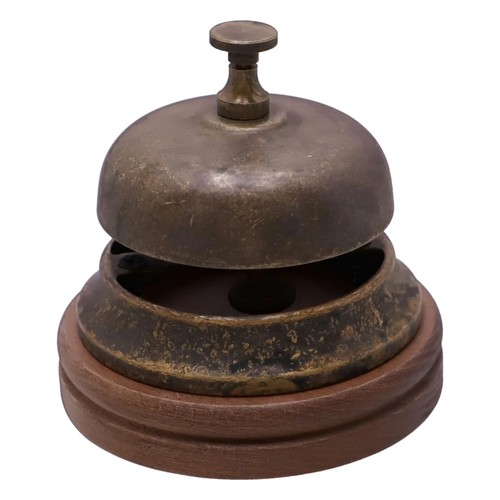 Brass hotel bell reception - hotel,