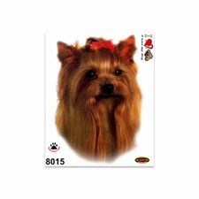 Autocollants Yorkshire Terrier 14 X 16 Cm