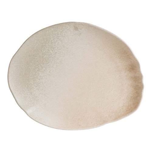 Plat ovale ton sahara beige - sahara,