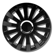 Enjoliveurs 16 Pouces Noir 4 Pièces Universels pour Jantes Acier