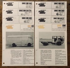 Lot 8 Brochures Fiches Camions