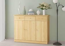 Buffet commode en pin massif