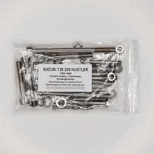SUZUKI T20 X6 HUSTLER 250 1966-1968 Kit n°2 vis HEXAGONALE inox carters moteur