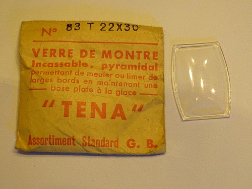 Verre montre tonneau 30 - tonneau,