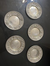 Lot De 5 COUPELLES Ancienne Argent Massif  Signée  TIFFANY & Co