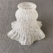Ancien Abat-Jour Tulipe Verre