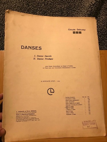 Claude debussy danse sacrée - debussy,