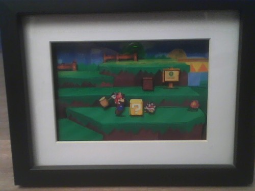 Diorama paper mario - paper, sticker